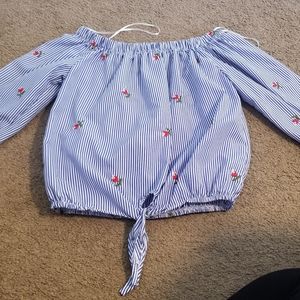 Off the shoulder blouse
